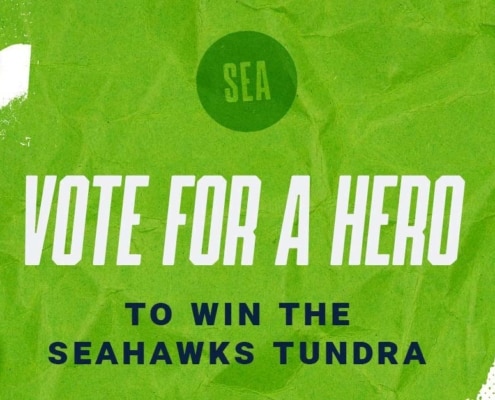 Vote for Food is Free Tacoma to win the Seahawks Tundra